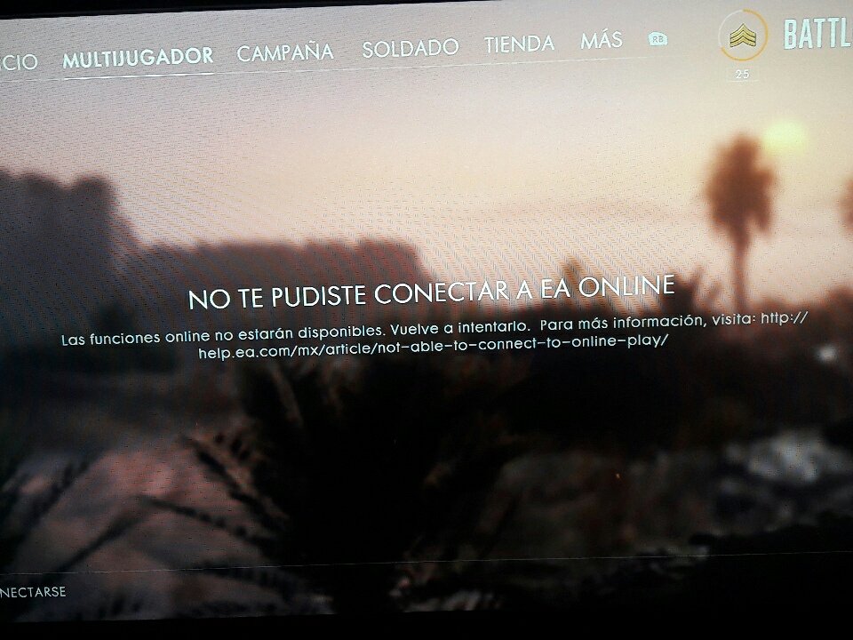 Parece que los servidores de Battlefield 1 no existen...  Todo el día caídos o por alguna razón no puedo conectarme al sistema