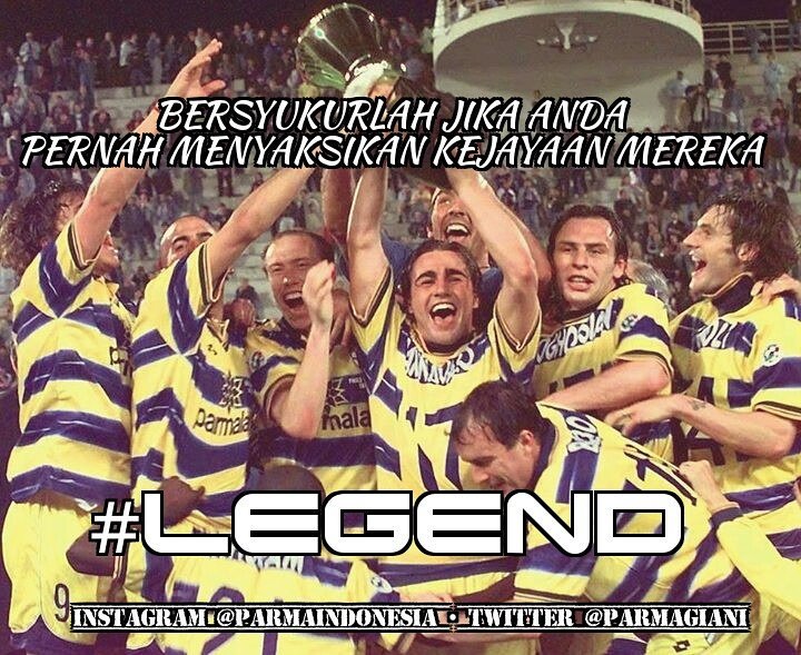 Masih ingat siapa-siapa saja mereka?
#Legenda
#Legend
#ParmaLegend 
#ParmaCalcio 
#UEFAcup 
#CoppaItalia 
#Champione