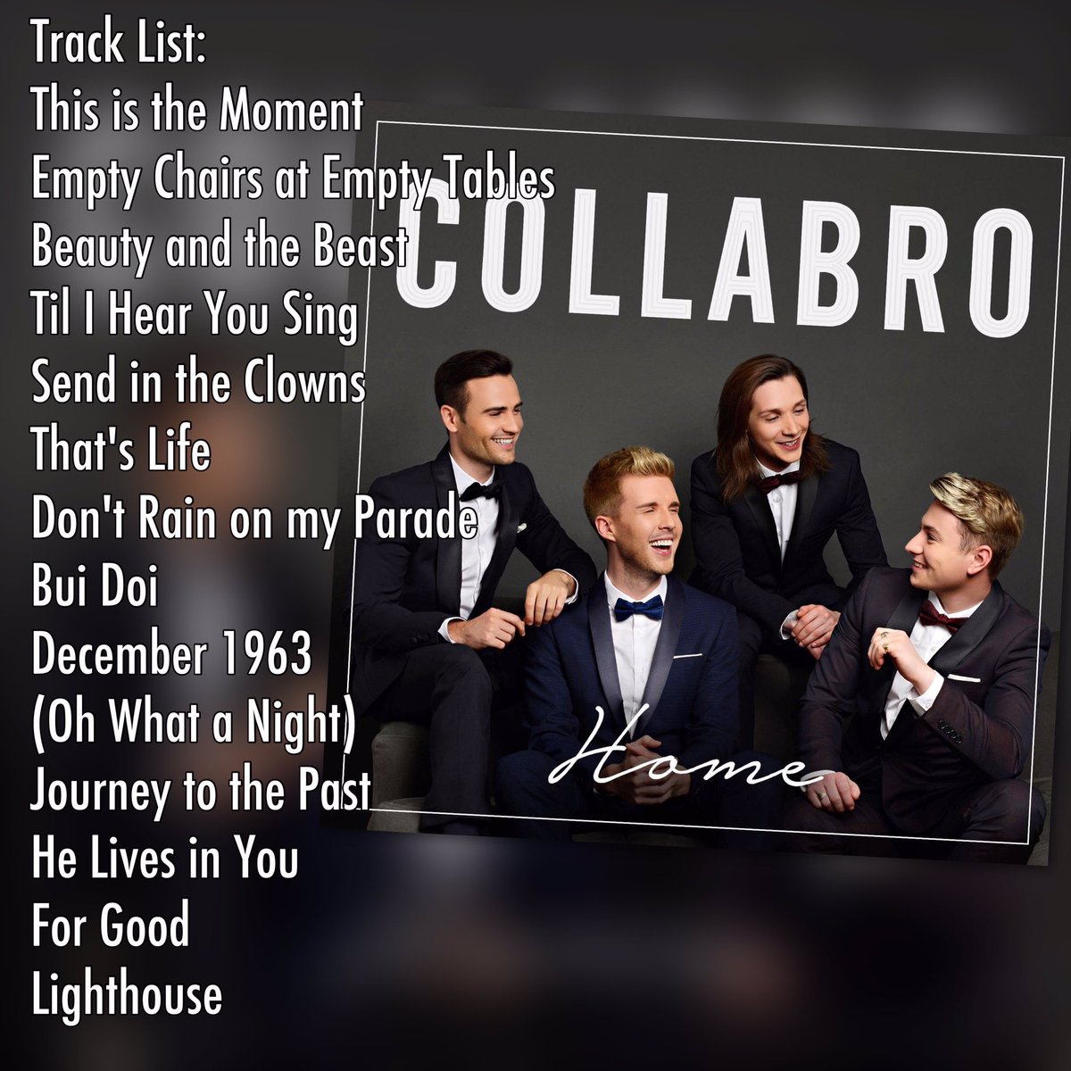 CollabroCAN's tweet photo. It's magical, amazing, phenomenal, it's #MusicalTheatre at its best, pre-order #Home, the new album by @Collabro on https://t.co/BTFJsOEhnr https://t.co/p1sNATz8yw
