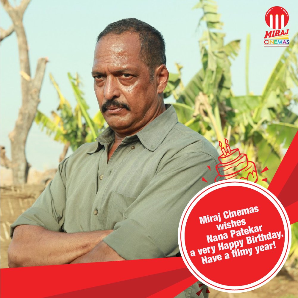 Join us in wishing the ever-energetic Nana Patekar a heartfelt Happy Birthday! 
