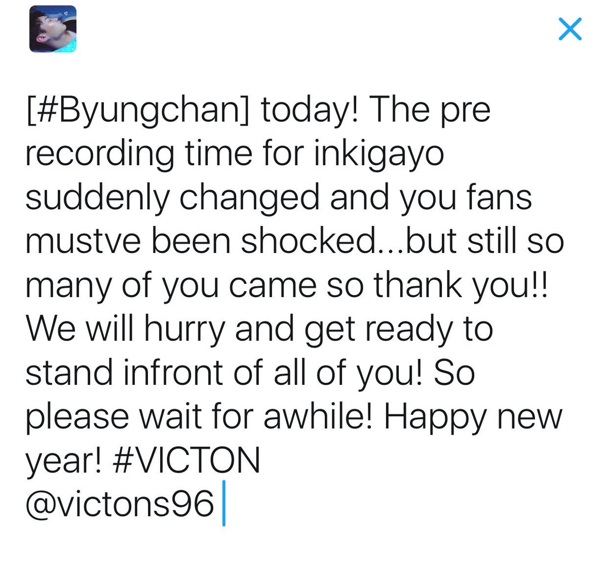 victons96's tweet photo. [TRANS] Byungchan's Post 💕 #Victon #Byungchan #빅톤 #병찬 #최병찬 https://t.co/tQ80hqgNy6