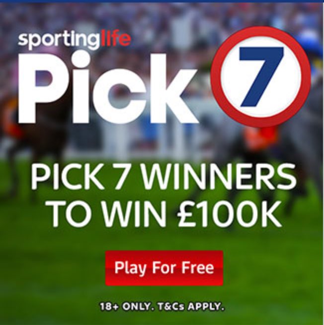 RacingTipsCo's tweet image. There's a £100K jackpot up for grabs today! Join @SkyBet and play the @SportingLife #Pick7 for free here affiliatehub.skybet.com/processing/cli… #Jackpot 🤞🏻