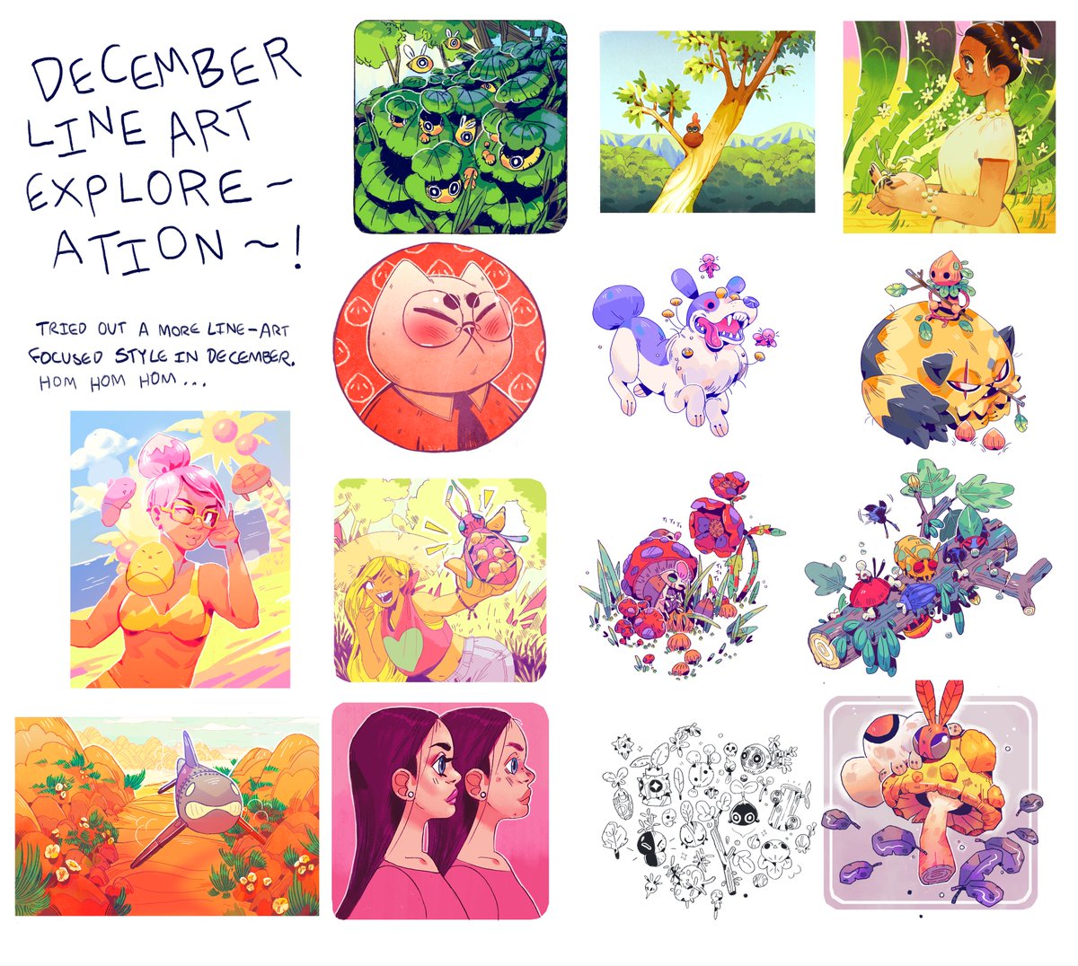 Reflection on a different style I tried out this month. Things I like and things I don't like, thinking about many avenues to go down.. hooo 