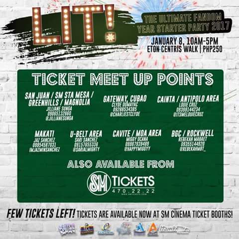 TroyeSivanPH's tweet photo. Still got no tickets for #LitFandomParty2017? You can still buy them at any SM Cinema booths or contact anyone below for meet ups. 💙 https://t.co/T0bTb7trbM