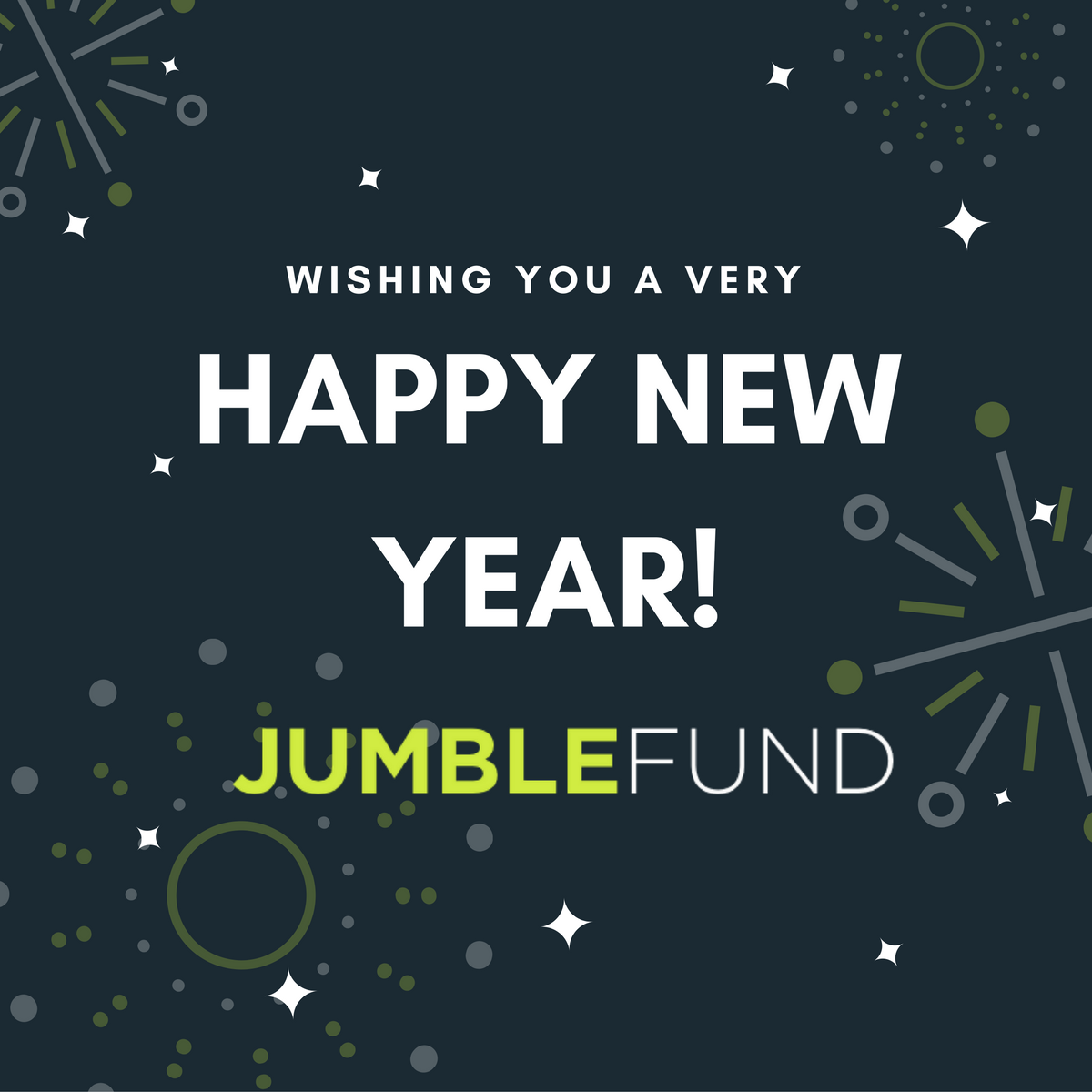 jumblefund's tweet photo. 🎉 #HappyNewYear 🎉

A big #THANKYOU to everyone for their continuous support - wishing you a very bright and prosperous 2017 ✨ https://t.co/DqgEy7gEG3