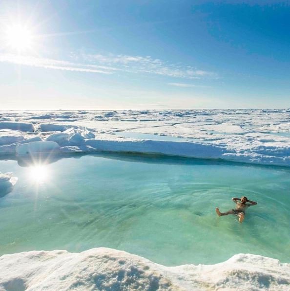 DYK: There is a frosty tradition of jumping into Canada’s chilling waters to  ring in the #NewYear #PolarBearPlungeDay 📷 arcticwatch/IG