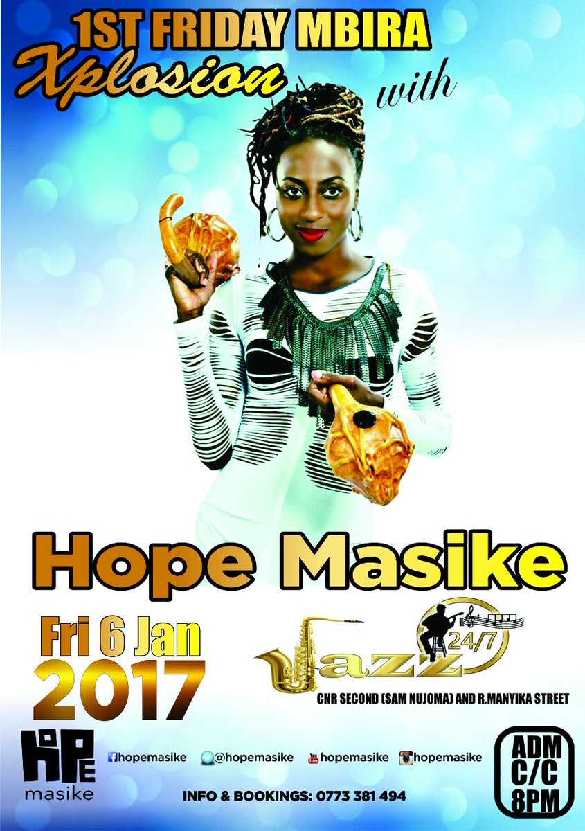 _jazz247's tweet photo. Smooth music with Hope Masike on our 1st Friday 2017... https://t.co/yKrbWrwIDm