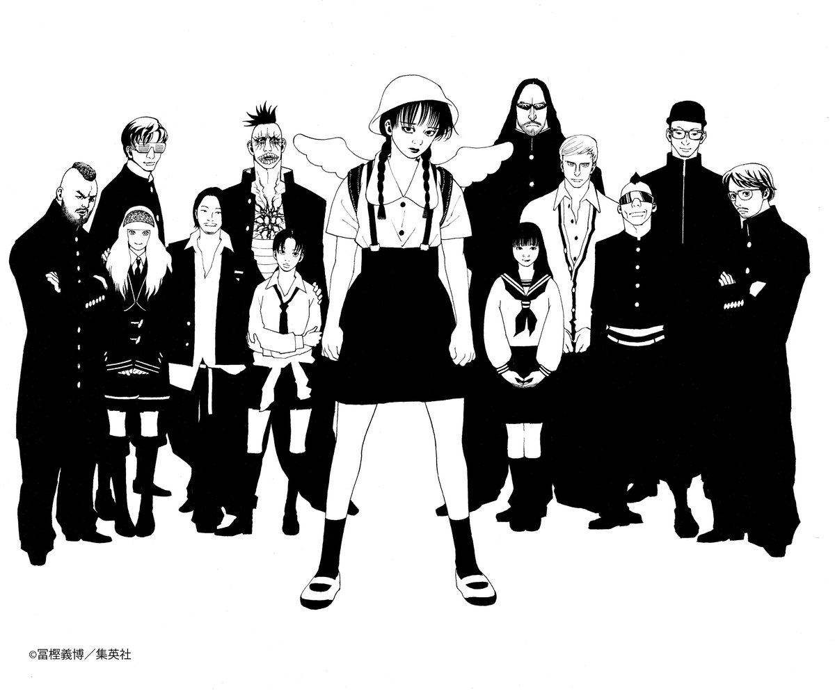 Virgin_Babylon's tweet photo. 「幽☆遊☆白書」「HUNTER×HUNTER」で知られる
漫画家『冨樫義博』による描きおろし「戸川純 with Vampillia」のアーティスト画が公開！！ https://t.co/FAW023pmBR