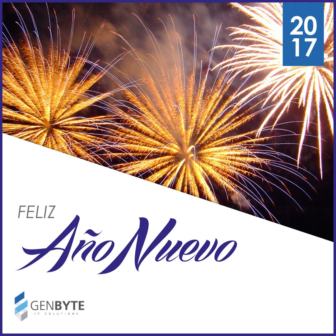 Genbyte_IT's tweet photo. ¡Les deseamos un muy Feliz Año Nuevo! #Genbyte #Fiestas #AñoNuevo #Felicidades https://t.co/k6KMA8vVZj