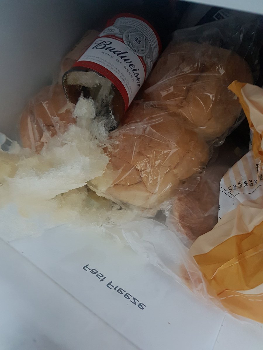 porlmurf's tweet photo. @SharplesGary you'll appreciate this error left a beer in the freezer last night #prayforbud https://t.co/DAZJfSwZPc