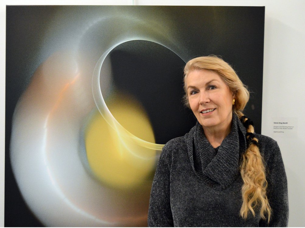 gloriamerritt's tweet photo. Extended to Jan 15th! Painting with Light exhibition by @GloriaMerritt at Atrium Gallery https://t.co/l0EzcNtXkD for details. Happy New Year https://t.co/cmSEVRY2sI