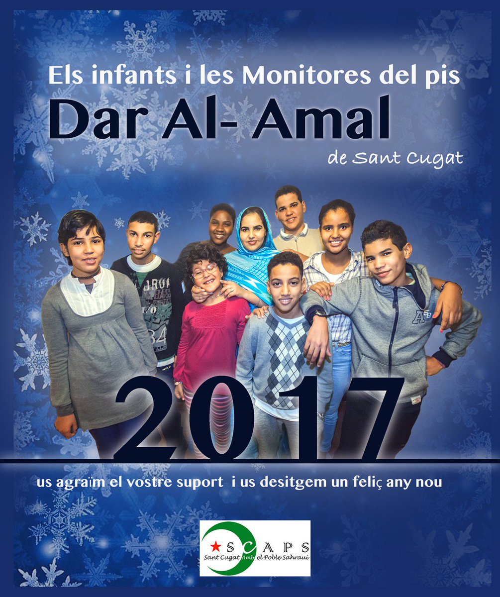 associacioscaps's tweet photo. Gràcies per tot el suport que ens doneu, us desitgem un gran 2017 a tothom #santcugat Gracias a todos por vuestro apoyo, feliz 2017!! https://t.co/taWgDvgYCb