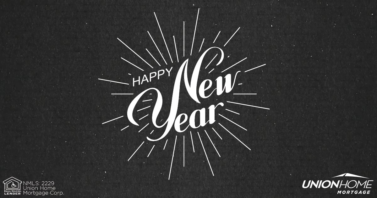 UnionHomeMtg's tweet photo. Wishing you a happy and healthy New Year from your friends at Union Home Mortgage! https://t.co/15ofigGVqt