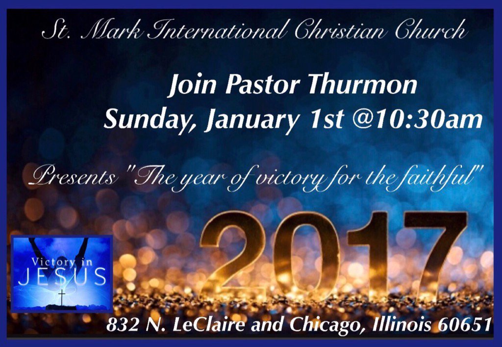 SandersMinister's tweet photo. Chicago Come Out and Join Us This Morning At 10:30 am As We Celebrate and Thank God For Bringing Us Into A New Year! https://t.co/ZTNtSWXVLg