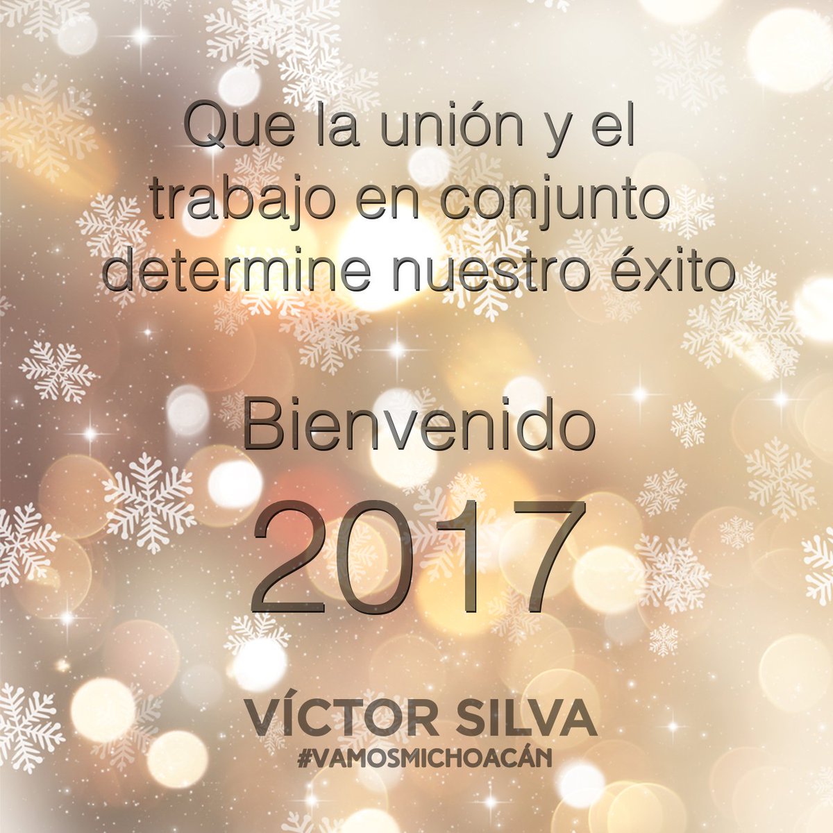 Que el año que hoy inicia, sea de éxito, prosperidad y salud para todos.
