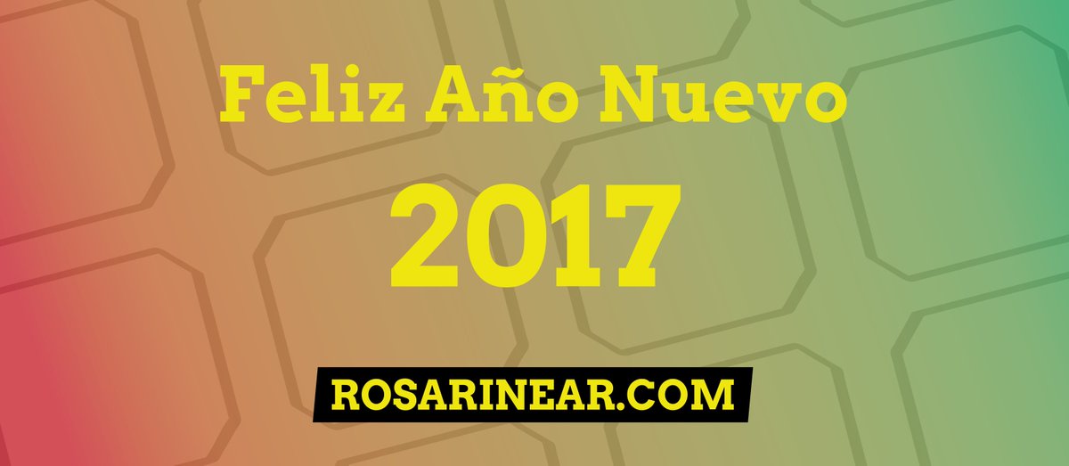 Desde Rosarinear.com les deseamos a todas y a todos un muy muy #feliz2017! Que sea un gran año!! #Rosario
