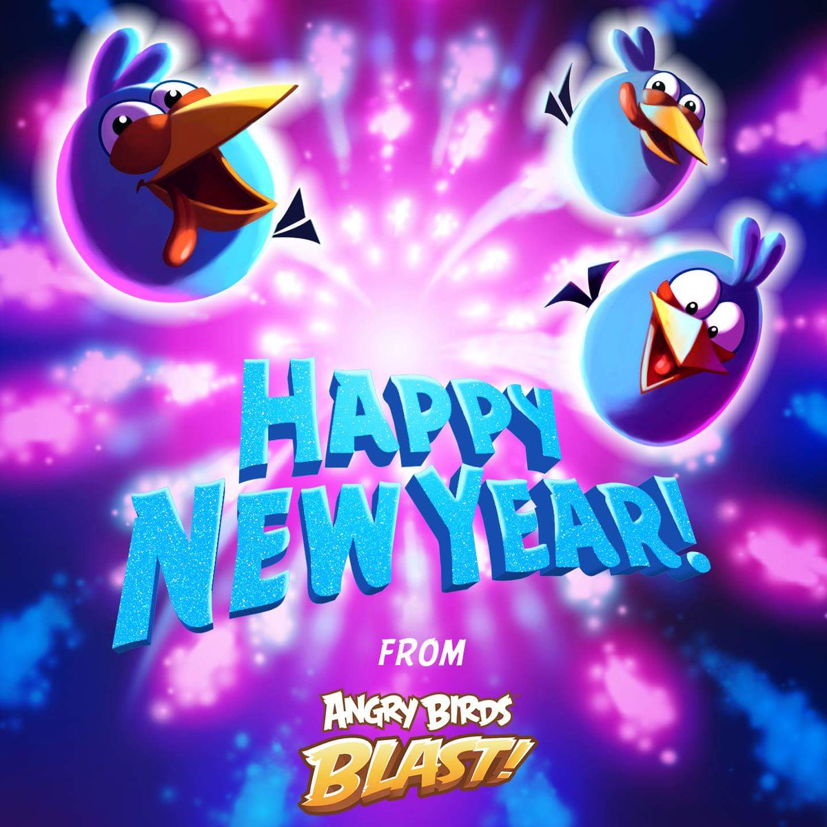 AngryBirdsBlast's tweet photo. Happy New Year! Our Resolution? 🎉 https://t.co/4fDrwuqzNh