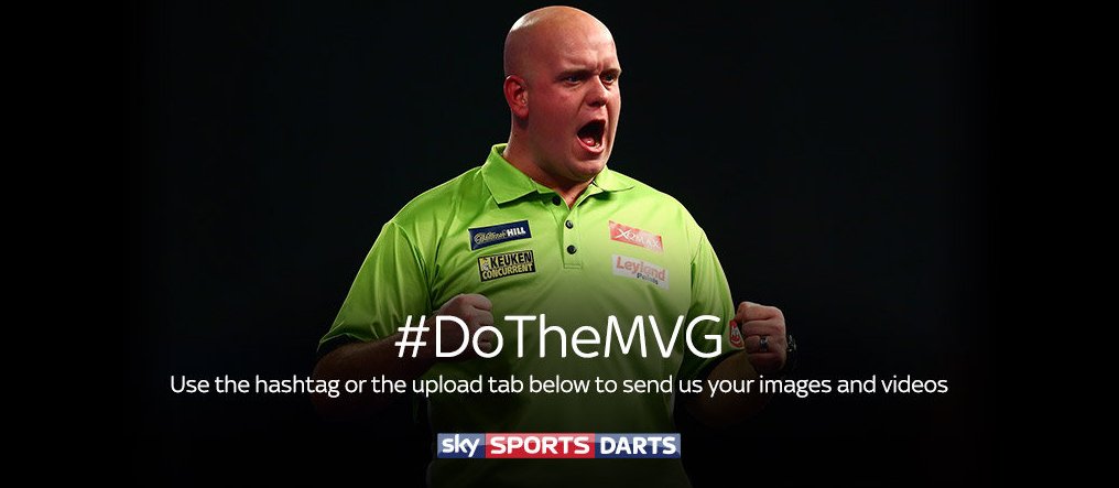 SkySportsDarts's tweet photo. Waiting for the darts to start & reckon you can celebrate better than @MvG180?
Go on, send in your best effort! #DoTheMVG https://t.co/9oMsZpXioy