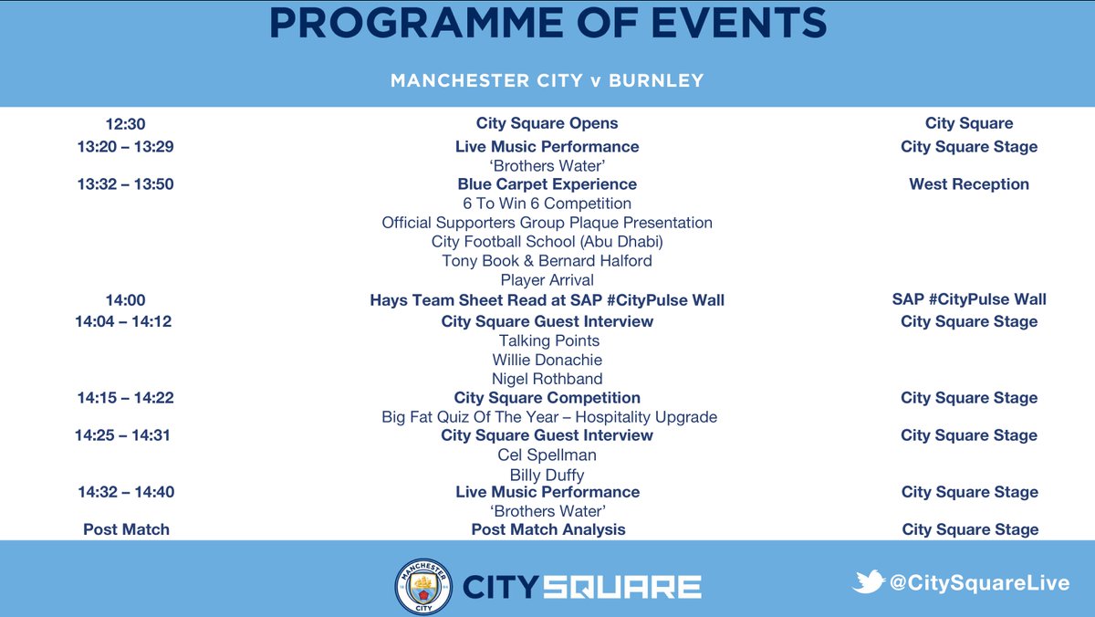 The first home game of 2017 is almost upon us...
Take a look at what we've got coming up tomorrow at #CitySquareLive!

#HAPPYNEWYEAR #MCFC