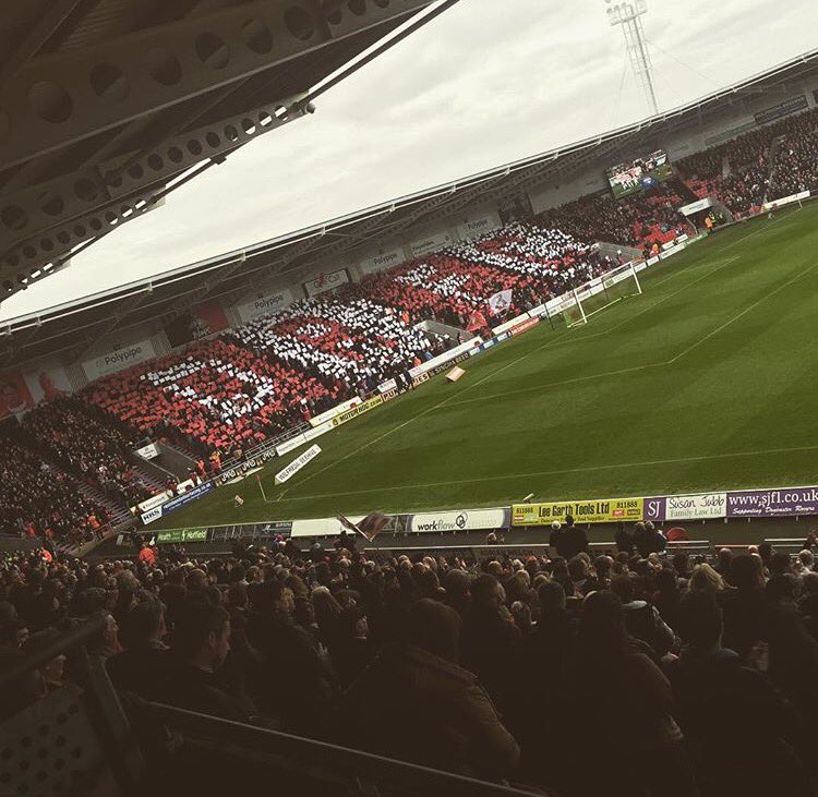 Englandnesia's tweet photo. 10 tahun Keepmoat Stadium, kandang dari Doncaster Rover FC. #KeepmoatStadium10 https://t.co/nDR1J70JC3