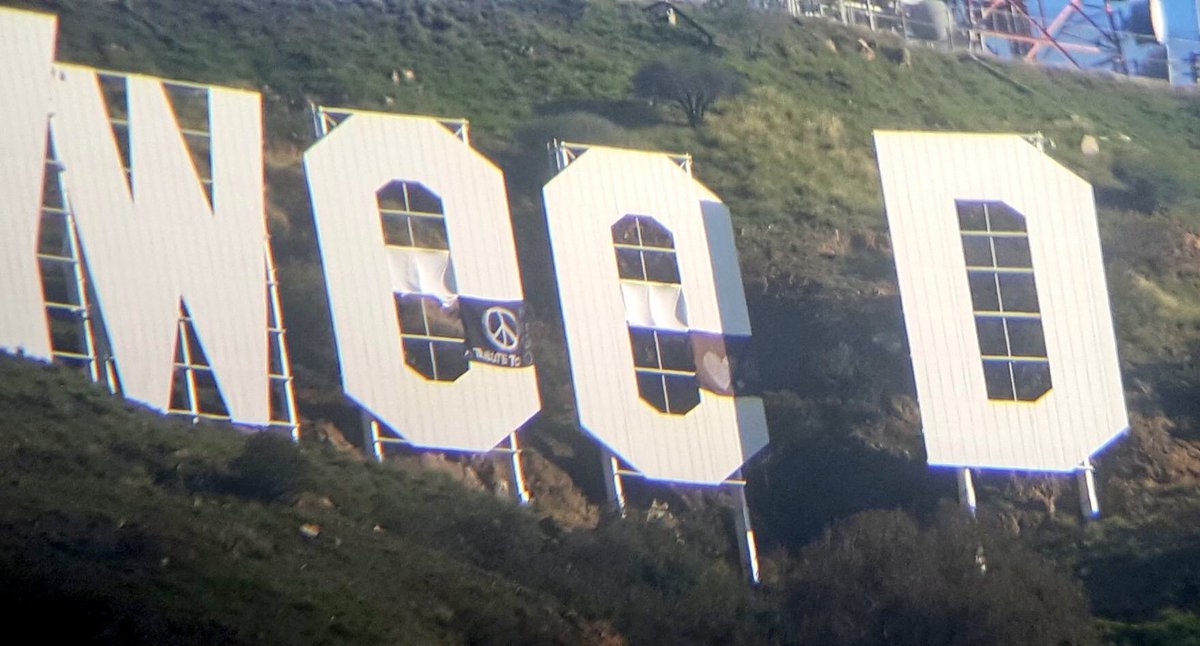 DirectActus's tweet photo. 🔵 #LosAngeles #USA 🇺🇸 #Hollywood en #Hollyweed ? Zoom sur les lettres montrant l'astuce https://t.co/NWYpNdeTR5