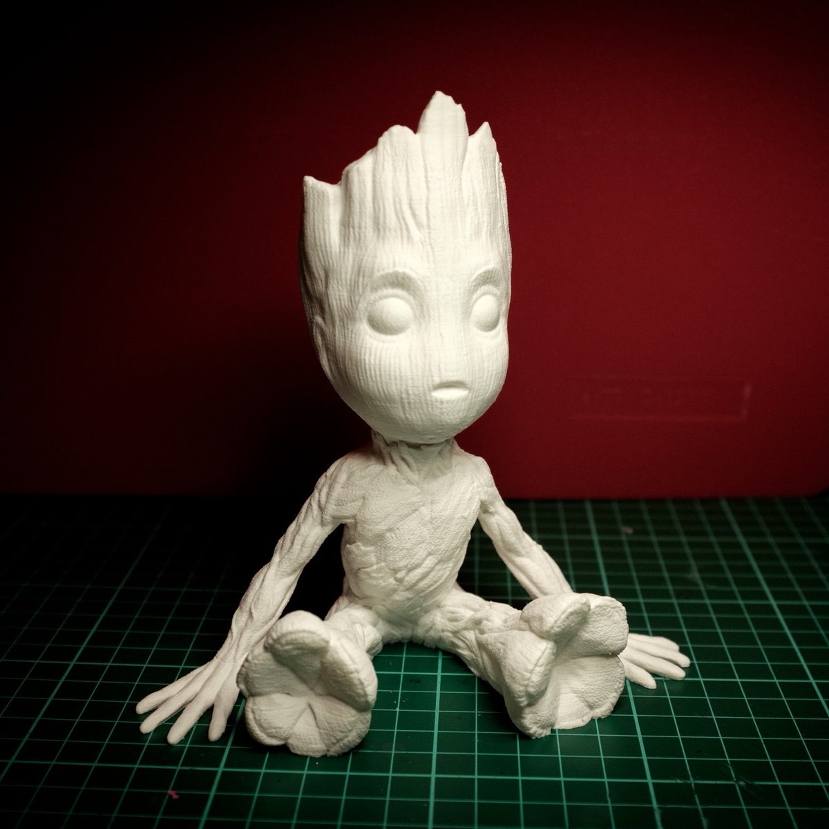 minifab_es's tweet photo. Baby Groot! 0,1 mm altura de capa, PLA Blanco, 22 horas. Hecho con P-Minifab https://t.co/ZOscVybwDR #3dprint #3d #GuardiansoftheGalaxyVol2 https://t.co/wxsEpmqms9