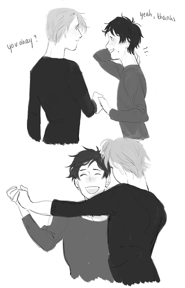 at the beginning of yuuri's time in russia, they can't seem to focus during practice 