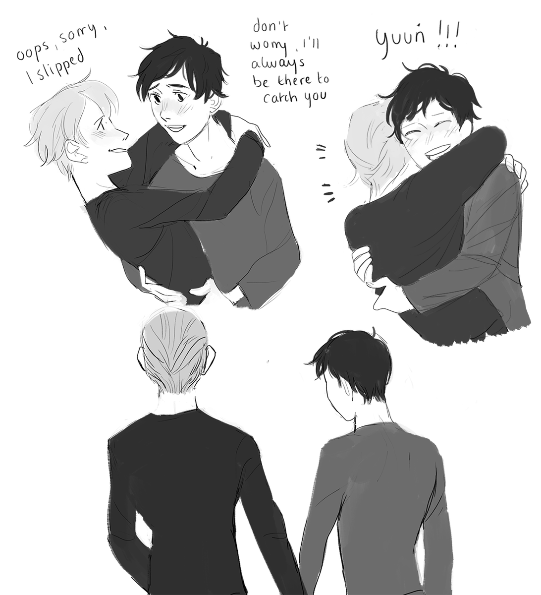 at the beginning of yuuri's time in russia, they can't seem to focus during practice 