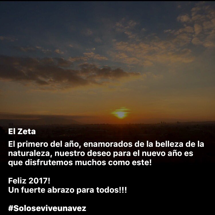 #Feliz2017 #soloseviveunavez #AñoNuevo