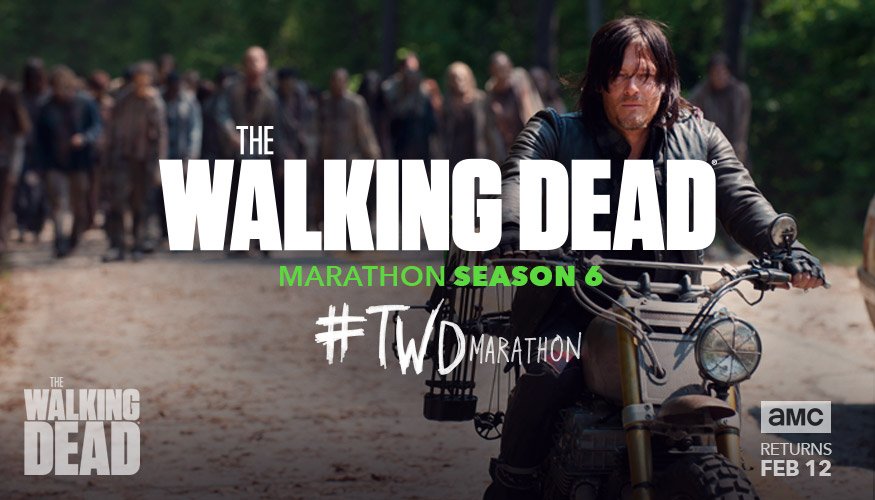 WalkingDead_AMC's tweet photo. DEADicate 2017 to #TWD. The marathon continues all day on @AMC_TV. https://t.co/V7PYrWSDeF