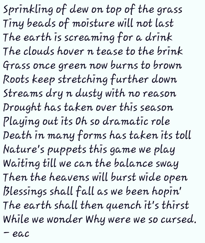 ScottonErica's tweet photo. #drought it has to pass Faith is what we need Return to God https://t.co/fLoUlOFOw3