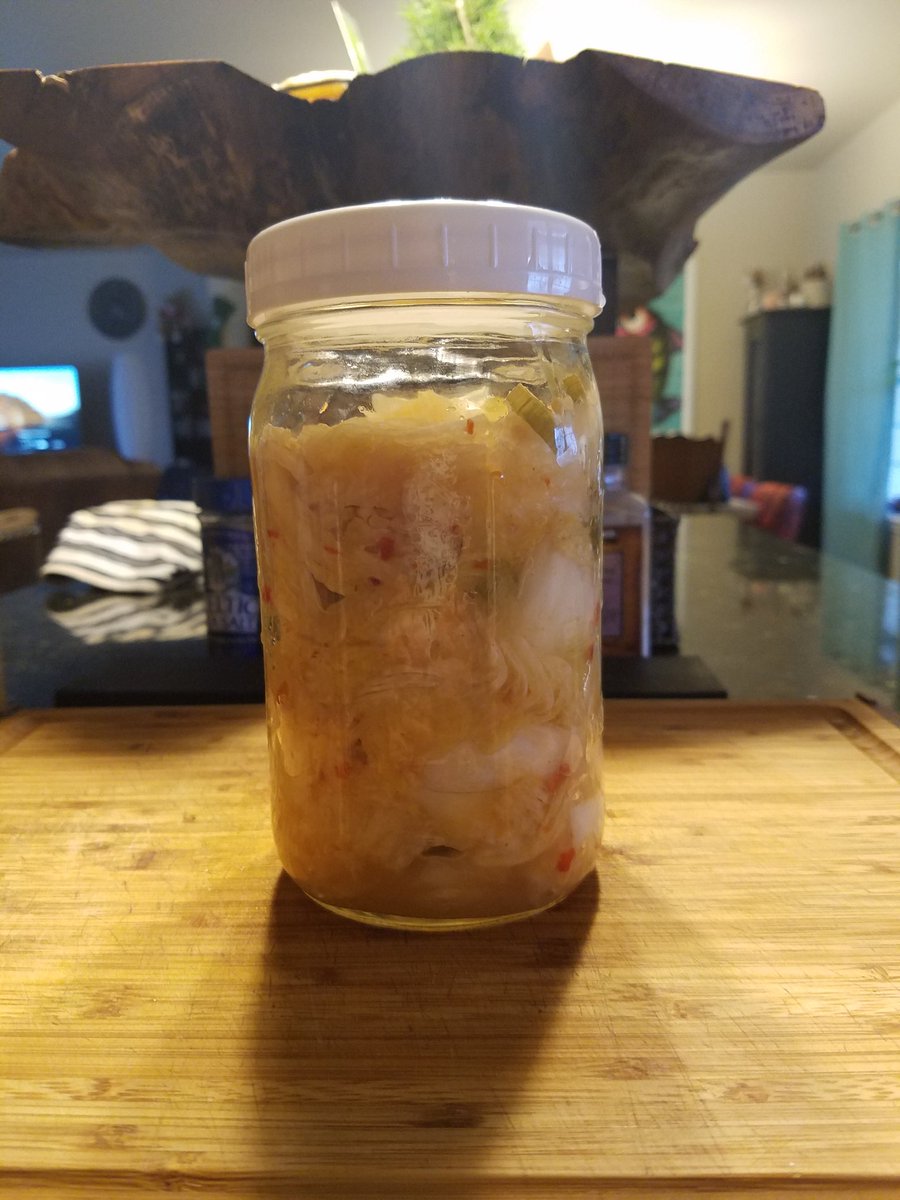 Heating up the new year with some homemade #kimchi
