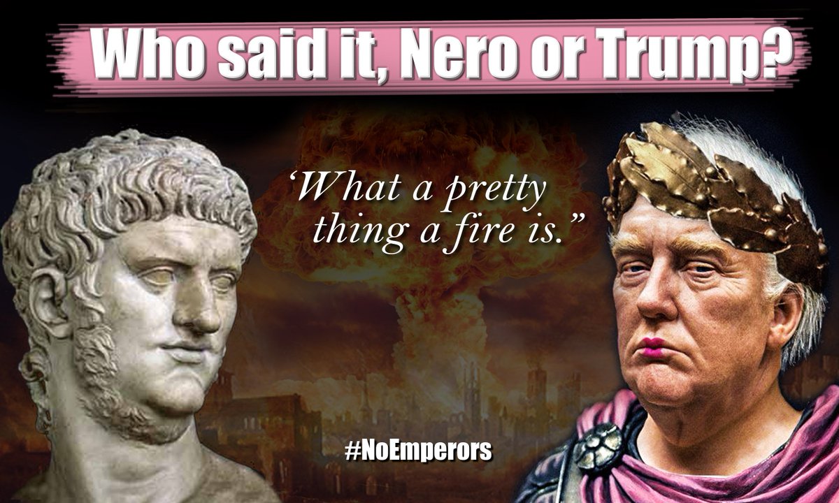 HamiltonElector's tweet photo. Nero or @realDonaldTrump? #NoEmperors https://t.co/YEPca5Rb6s