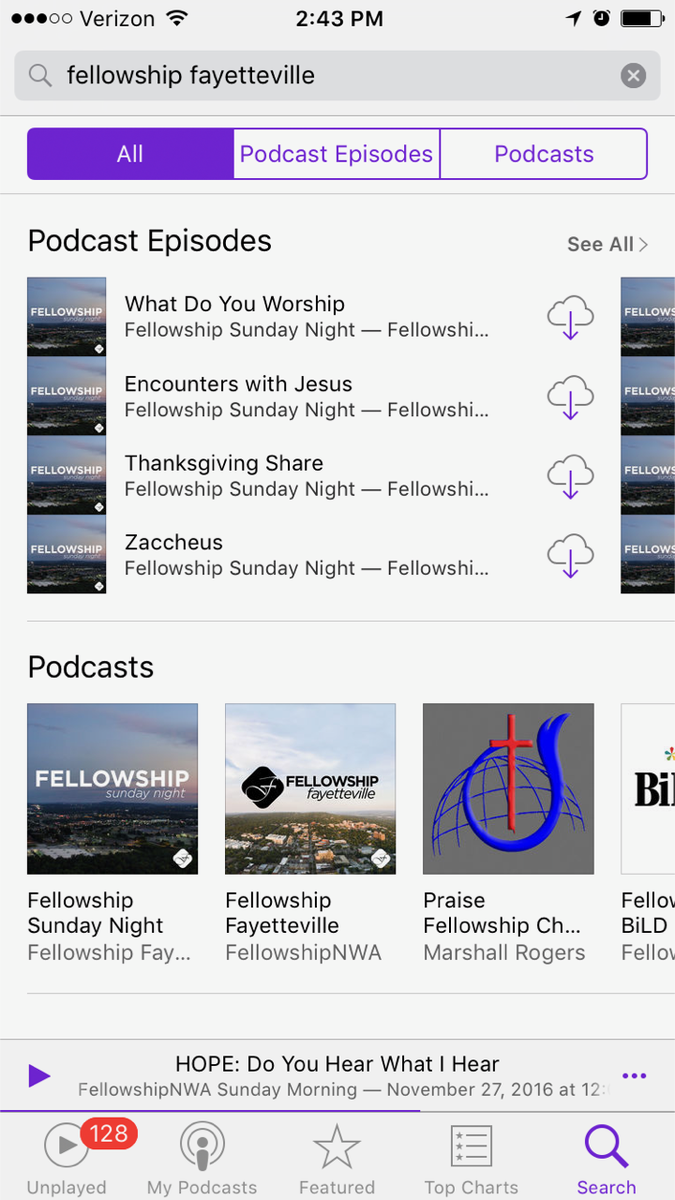 FellowshipFay's tweet photo. Or you can just use your own podcast app and search for "Fellowship Fayetteville". There's a podcast for Sunday morning and night https://t.co/Nm5B9jw6ZN
