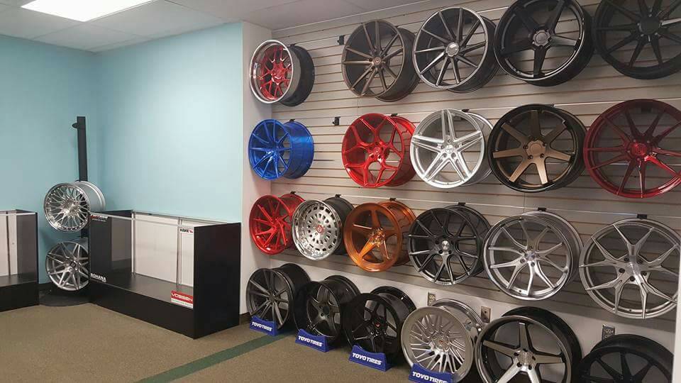 PASMAG's tweet photo. Setting up shop. Which wheels are you rocking in 2017?
.
@prestigewheelhouse
.
.
#pasmag #tuningessentials #stylebook #prestigewheelhouse https://t.co/5y5y5W0QJC
