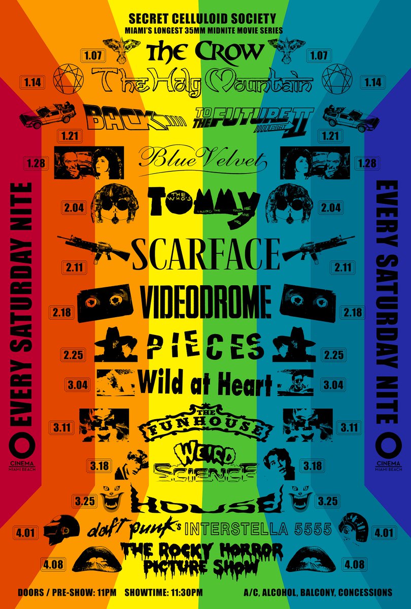 SecretCelluloid's tweet image. NEW YEAR. NEW LINEUP.
GOT A FEELING '17 IS GONNA BE A GOOD YEAR.
BUT WE'RE NEVER GONNA SURVIVE 
UNLESS WE GET A LITTLE CRAZY.
#SCS #35MM