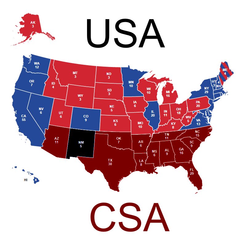 budc1958's tweet image. Preserving the Union isn't worth the cost of being ruled by fascists. Let's give the right wingnuts their Confederacy and cut our losses.