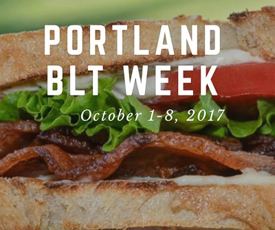 PDXBLTWeek's tweet photo. Portland BLT Week arriving Oct 1-8, 2017 #Portland #Bacon #Lettuce #Tomato #BLT #PDXBLTWeek https://t.co/vE9jlNVYTE