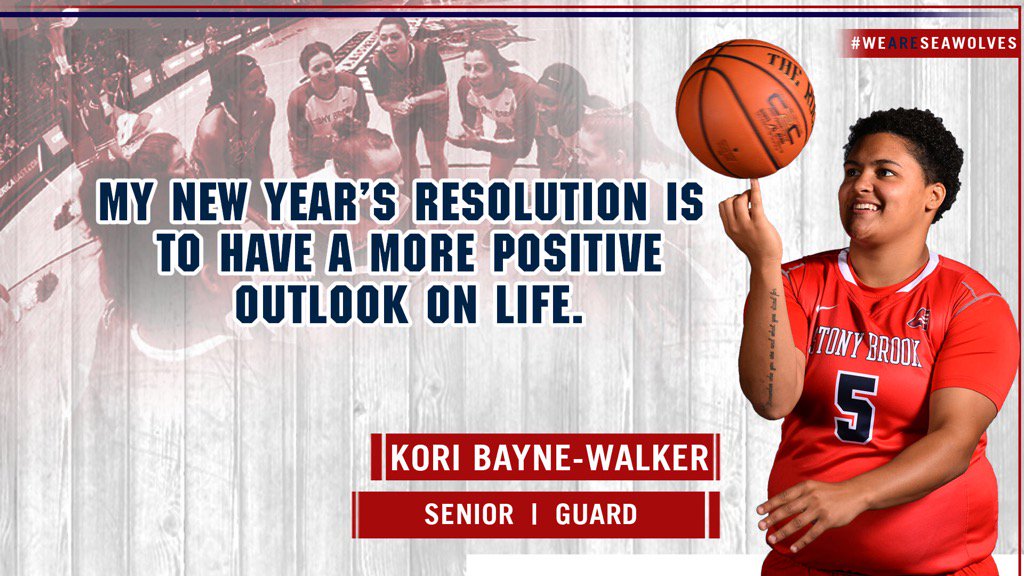 StonyBrookWBB's tweet photo. Check out Kori Bayne-Walker's New Year's Resolution #HappyNewYears2017 #FollowOurTracks https://t.co/sCvtn7COVy