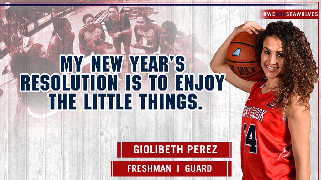 StonyBrookWBB's tweet photo. Check out Giolibeth Perez's New Year's Resolution #HappyNewYears2017 #FollowOurTracks https://t.co/nR3tS3FmMT