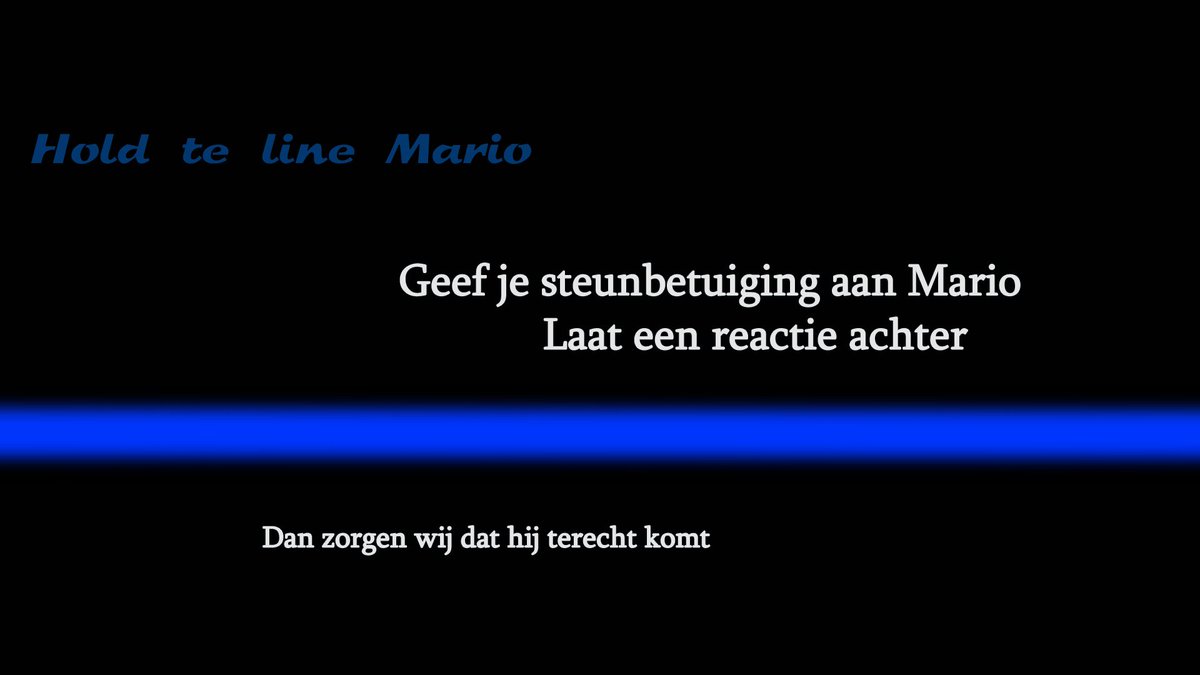 PolitieJW's tweet image. Laat een reactie achter en dan zorgen wij dat deze bij #Mario Mario en zijn familie komt. #Onebluefamily @Doenja_Eevenaar @wijkagentknol