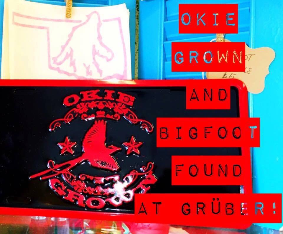 GruberDesigns's tweet photo. FLASH SALE! Only 2 left! Okie Grown License Plate Tags only $12! TODAY ONLY! Message me. #Gruber #UniqueGifts #DwellingSpaces #OkieGrown https://t.co/zuGoM2p5t9