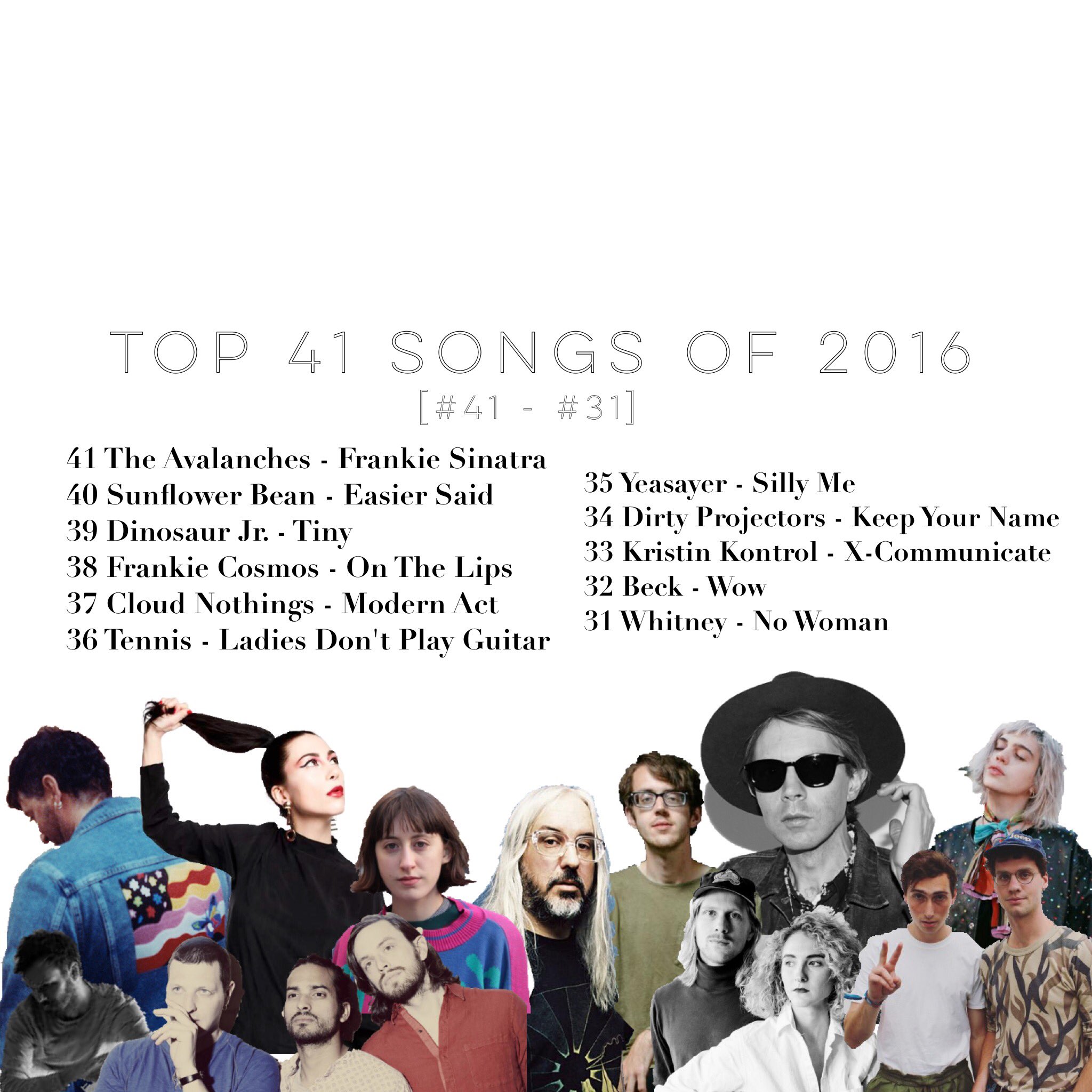 SiriusXMU on Twitter "Top 41 Songs of 2016 [41 31] part 1 of 4