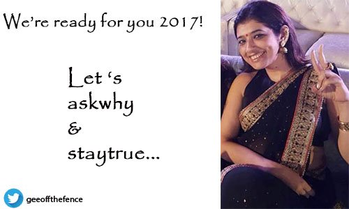 GeeOffTheFence's tweet photo. Let’s do 2 things right this year - #askwhy &amp; #staytrue.. #dreams don't do the work, you do.#happynewyear #bye2016hello2017 #getoffthatfence https://t.co/cZv02J6dlh