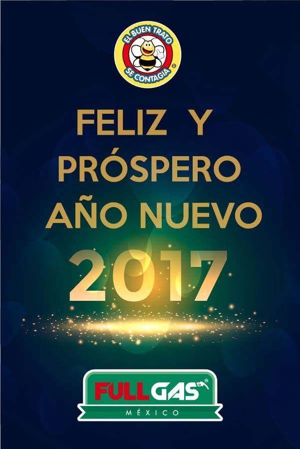 FullGas_Mx's tweet photo. En #FullGas te llenamos de buenos deseos para que se cumplan los tuyos este 2017 #ElBuenTratoSeContagia https://t.co/aJ0QzoldNh