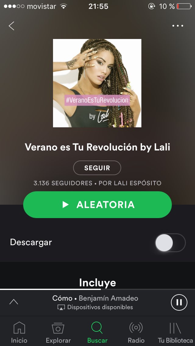 orne_scorza's tweet photo. Con esta PlayList Revolucionó El Verano! #VeranoEsTuRevolucion ❤ @laliespos https://t.co/7VlxA6E4u8