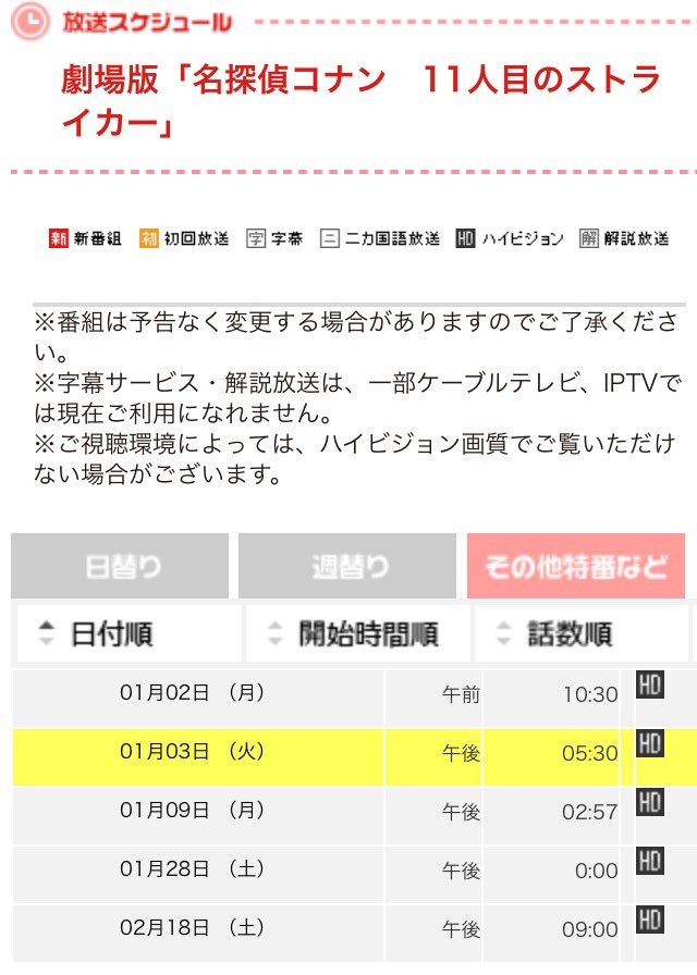 ヨシノーゼ 吉野裕行さん情報 非公式 V Twitter 情報ありがとうございます キッズステーション 劇場版 名探偵コナン 11人目の ストライカー 真田貴大 Cv 吉野裕行 次回の放送は明日1 3 17 30 T Co Axqbk5mli4 Rt ヨシノーゼ 吉野裕行さん情報 非公式 V Twitter 情報ありがとうございます キッズステーション 劇場版 名探偵コナン 11人目の ストライカー 真田貴大 Cv 吉野裕行 次回の放送は明日1 3 17 30 T Co Axqbk5mli4 Rt