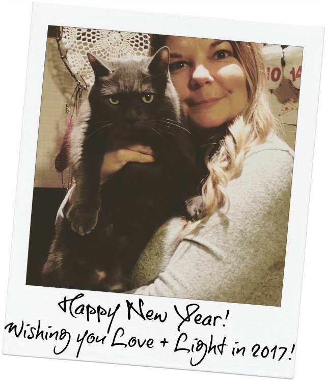 #HappyNewYear!  Wishing you a 2017 filled with Love + Light!  #cats #CatsOfTwitter #GeorgeClooney #clooneythecat #2017
