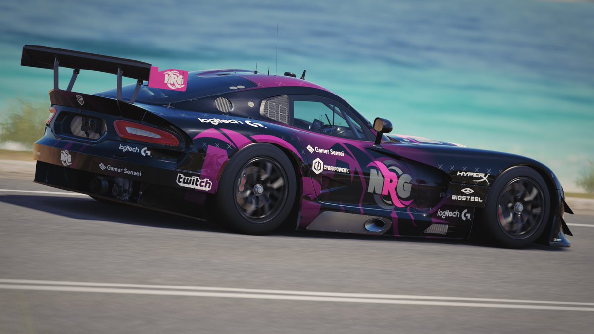 ForzaLiveryGuy's tweet photo. Now available in @ForzaMotorsport 6 and #ForzaHorizon3 - My @NRGgg inspired @LamborghiniSC Huracán ST and @dodge @driveSRT Viper SRT GTSR https://t.co/MKCLpaf0ct