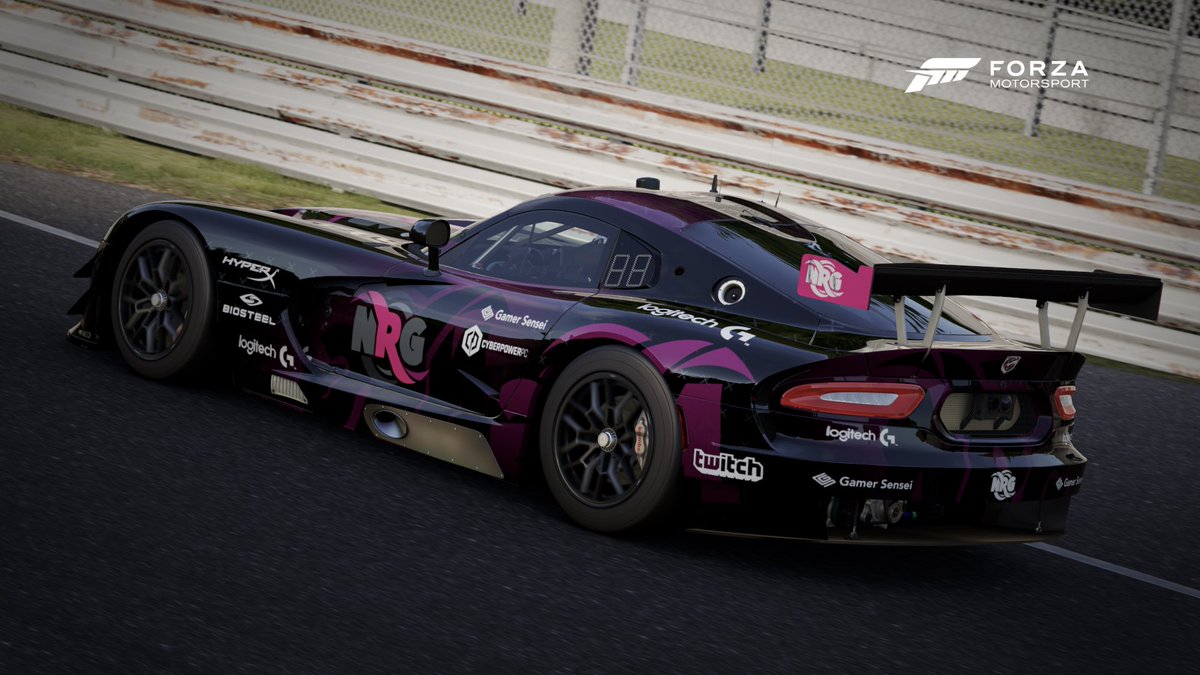 ForzaLiveryGuy's tweet photo. Now available in @ForzaMotorsport 6 and #ForzaHorizon3 - My @NRGgg inspired @LamborghiniSC Huracán ST and @dodge @driveSRT Viper SRT GTSR https://t.co/MKCLpaf0ct
